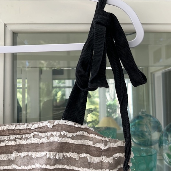 Anthropologie Maeve Soeli Fringe Crop Tank Top Texture Size Medium - Picture 7 of 10